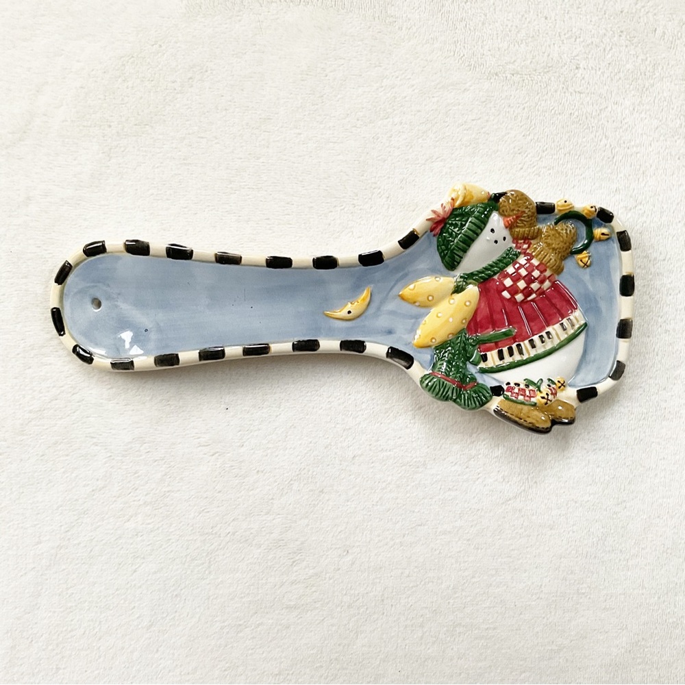 Vintage Debbie Mumm Snow Angel Village Spoon Rest – Oneida Sakura Casual Dining
